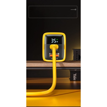 WEKOME WP-U25 Tint Series - Ładowarka sieciowa USB-C & USB-A Super Fast Charger GaN 35W (Biały)