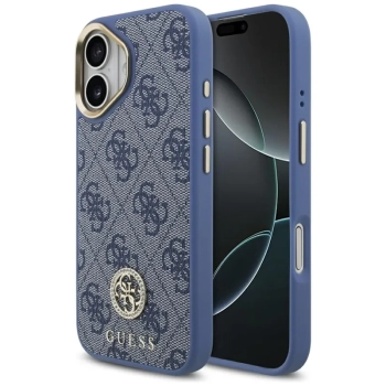 Guess 4G Strass Logo MagSafe - Etui iPhone 17 (niebieski)