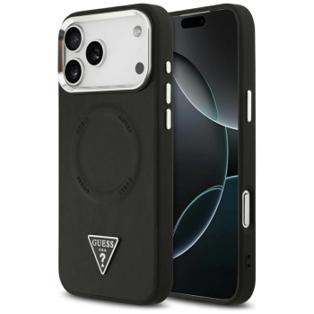 Guess Triangle Logo MagSafe - Etui iPhone 17 Pro Max (czarny)
