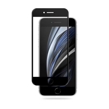 Crong 3D Armour Glass - Szkło hartowane 9H na cały ekran iPhone SE (2022/2020) / 8 / 7 + ramka instalacyjna