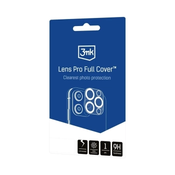 3mk Lens Pro Full Cover - Szkło na obiektyw aparatu iPhone 17 Pro