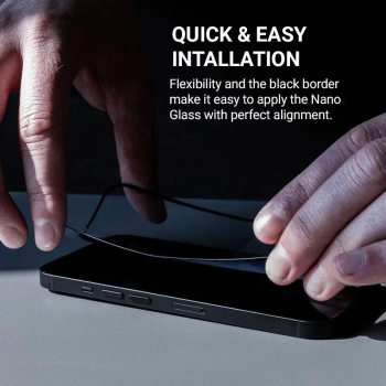 Crong Nano Glass - Niepękające szkło hybrydowe iPhone 16 Pro