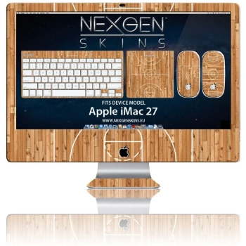 Nexgen Skins - Zestaw skórek na obudowę z efektem 3D iMac 27" (Hardwood Classic 3D)