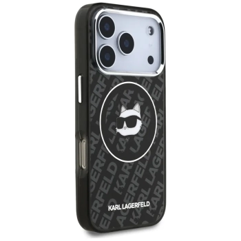 Karl Lagerfeld IML Choupette Head Logo MagSafe - Etui iPhone 17 Pro (czarny)