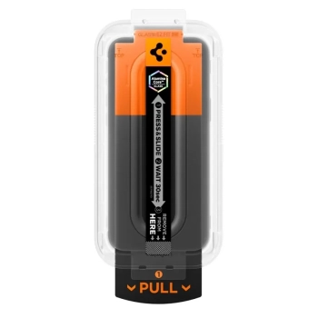 Spigen GLAS.TR EZ Fit Pro - Szkło hartowane do iPhone 17 / 17 Pro / 16 Pro