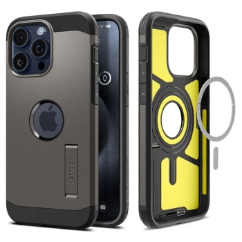 Spigen Tough Armor Mag MagSafe - Etui do iPhone 15 Pro (Gunmetal)