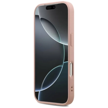 Guess Fixed Glitter Big 4G - Etui do iPhone 17 Pro (różowy)