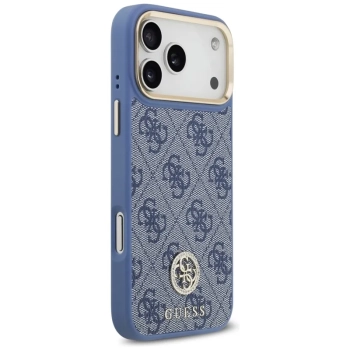 Guess 4G Strass Logo MagSafe - Etui iPhone 17 Pro Max (niebieski)