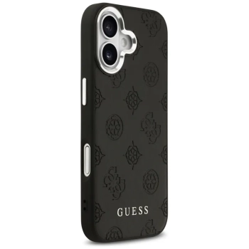 Guess Peony Hot Stamp Script MagSafe - Etui iPhone 17 (czarny)