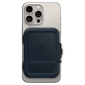 Spigen Lock Fit MagSafe - Portfel magnetyczny (Metal Slate)