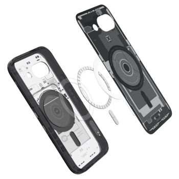 Spigen Ultra Hybrid Mag MagSafe - Etui do Google Pixel 9a (Zero One Black)