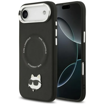 Karl Lagerfeld Choupette Pin MagSafe - Etui iPhone Air (czarny)