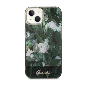 Guess Jungle Case - Etui iPhone 14 Plus (zielony)