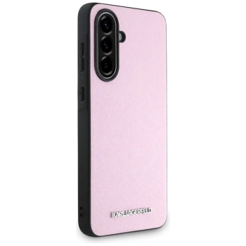 Karl Lagerfeld Saffiano Metal Logo - Etui do Samsung Galaxy A56 5G (różowy)