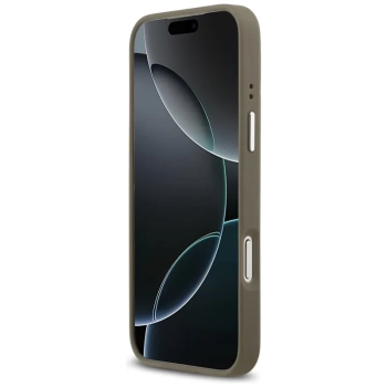 Guess Grained Big 4G Classic Logo - Etui iPhone 17 Pro Max (brązowy)