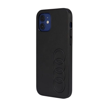 Audi Synthetic Leather - Etui iPhone 12 / iPhone 12 Pro (Czarny)