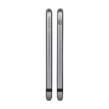 Moshi iGlaze Luxe - Etui z aluminiową ramką iPhone 6s Plus / iPhone 6 Plus (Titanium Grey)