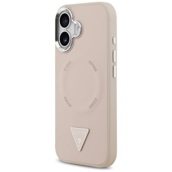 Guess Triangle Logo MagSafe - Etui iPhone 17 (różowy)