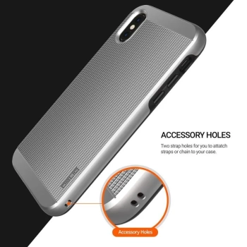Obliq Slim Meta - Etui iPhone Xs / X (Satin Silver)