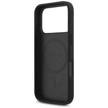 Guess 4G Circle Classic Logo MagSafe - Etui iPhone 17 Pro (czarny)