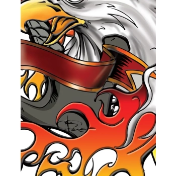 Nexgen Skins - Zestaw skórek na obudowę z efektem 3D iPad 2/3/4 (Iron Eagle 3D)