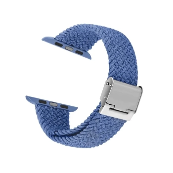 Crong Wave Band - Pleciony pasek do Apple Watch 38/40/41 mm (niebieski)