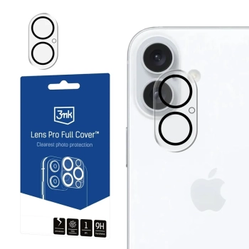 3mk Lens Pro Full Cover - Szkło na obiektyw aparatu iPhone 17