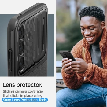 Spigen Optik Armor - Etui do Samsung Galaxy S24 (Czarny)