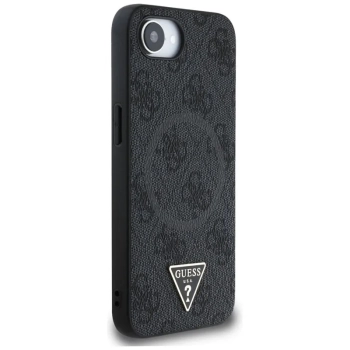Guess 4G Ring Triangle Logo MagSafe - Etui do iPhone 16e (czarny)