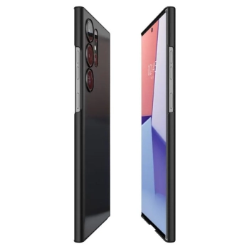 Spigen Airskin - Etui do Samsung Galaxy S23 Ultra (Czarny)