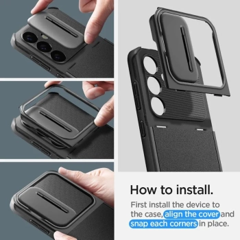 Spigen Optik Armor - Etui do Samsung Galaxy S24 (Czarny)