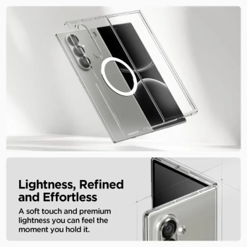 Spigen Airskin Mag MagSafe - Etui do Samsung Galaxy Z Fold 7 (Clear/White)