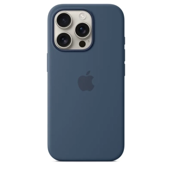 Apple Silicone Case - Silikonowe etui z MagSafe do iPhone 16 Pro (denim)