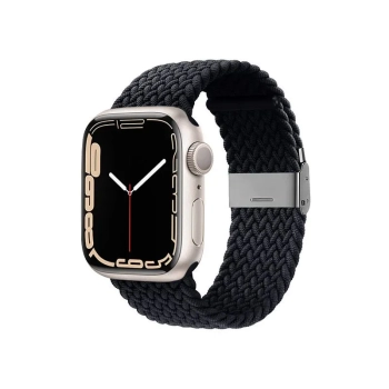 Crong Wave Band - Pleciony pasek do Apple Watch 38/40/41 mm (grafitowy)