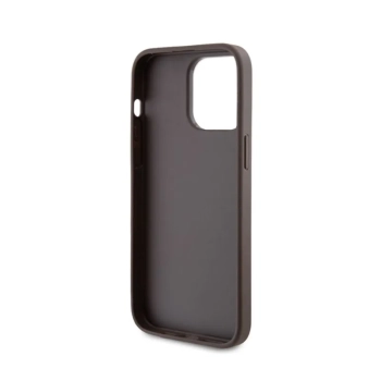 Guess 4G Metal Gold Logo - Etui iPhone 15 Pro Max (brązowy)