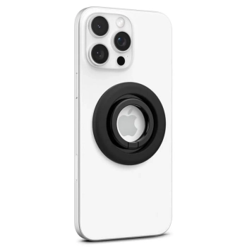 Spigen Nano Pop MagSafe Phone Ring - Magnetyczny uchwyt na palec z funkcją podstawki (Black Sesame)
