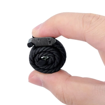 Crong Wave Band - Pleciony pasek do Apple Watch 38/40/41 mm (grafitowy)