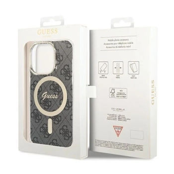 Guess 4G MagSafe - Etui iPhone 15 Pro (czarny)
