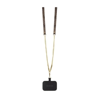 Guess Crossbody 4G Metal Logo - Etui iPhone 14 Pro Max (brązowy)