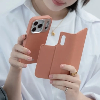 Moshi Overture MagSafe - Skórzane etui 3w1 z klapką iPhone 17 Pro (Moss Green)