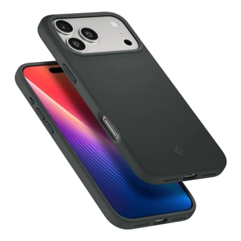 Spigen Silicone Fit Mag MagSafe - Etui do iPhone 17 Pro (Abyss Green)