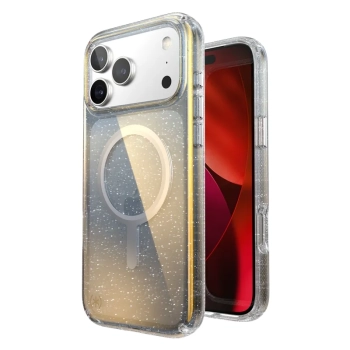 Speck Presidio Lux MagSafe - Etui iPhone 17 Pro Max (Hyper Mirror Glitter / Silver Metallic)