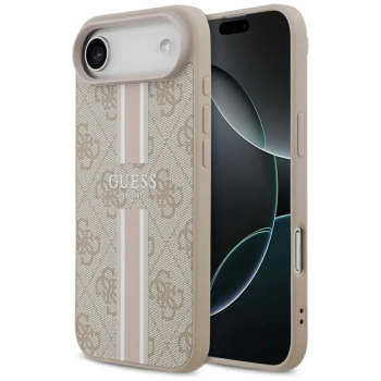 Guess 4G Printed Stripes MagSafe - Etui iPhone Air (różowy)