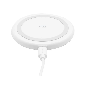 PURO Wireless Charging Station QI - Bezprzewodowa ładowarka indukcyjna Qi (biały)
