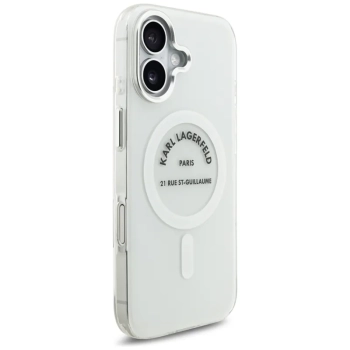 Karl Lagerfeld IML Karl RSG Logo MagSafe - Etui iPhone 17 (przezroczysty)