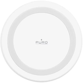 PURO Wireless Charging Station QI - Bezprzewodowa ładowarka indukcyjna Qi (biały)