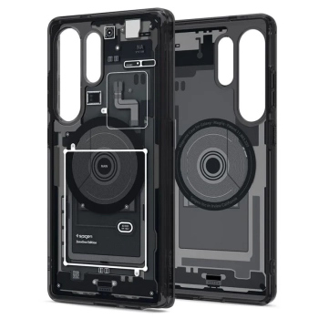 Spigen Ultra Hybrid Mag MagSafe - Etui do Samsung Galaxy S25 Ultra (Zero One Black)