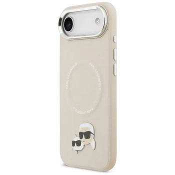 Karl Lagerfeld Karl & Choupette Pins MagSafe - Etui iPhone Air (beżowy)