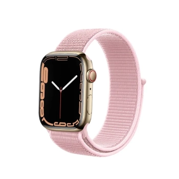 Crong Nylon - Pasek sportowy do Apple Watch 38/40/41 mm (Powder Pink)
