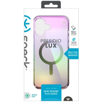 Speck Presidio2 Lux MagSafe - Etui iPhone 16 Plus (Amazing Purple / Clear)